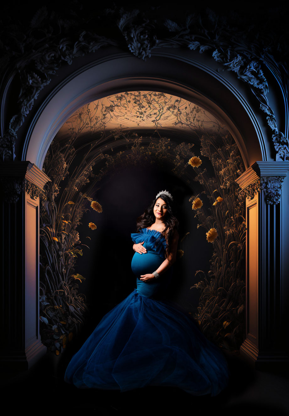 artistic maternity shoot