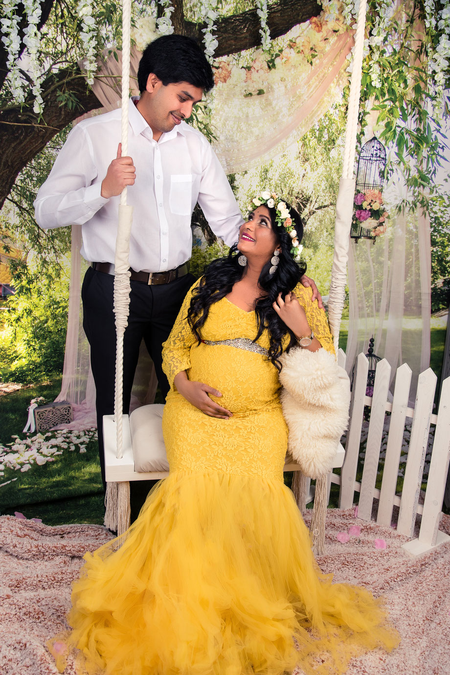 yellow pregnancy dress