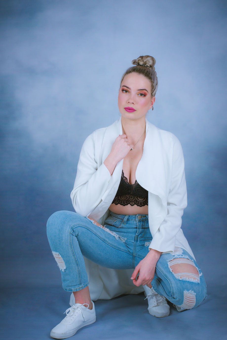 castingfotografie met achtergrond