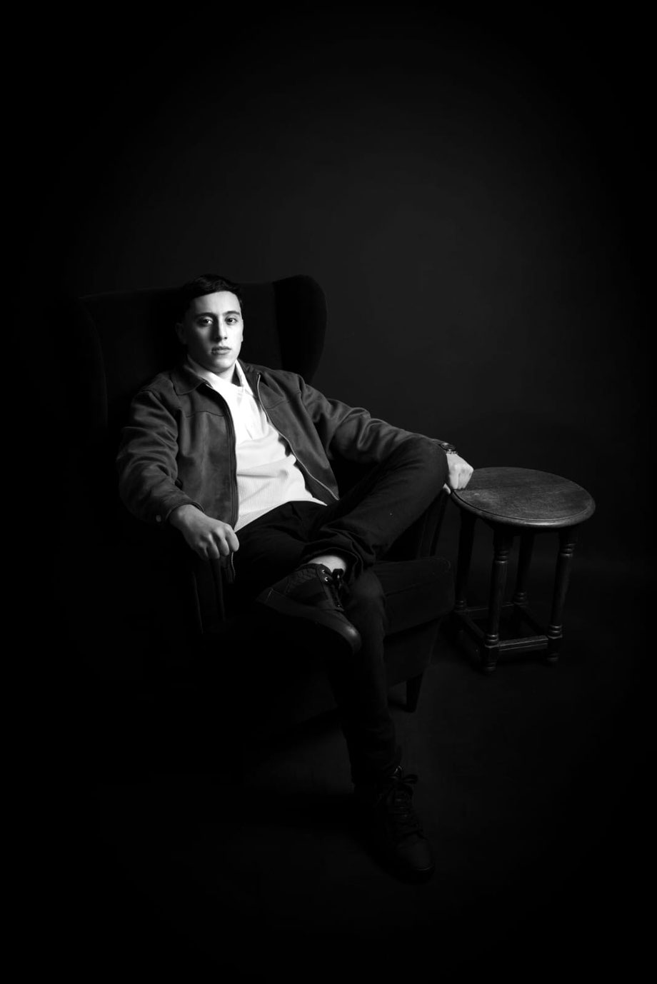mannenportret met schaduwlicht