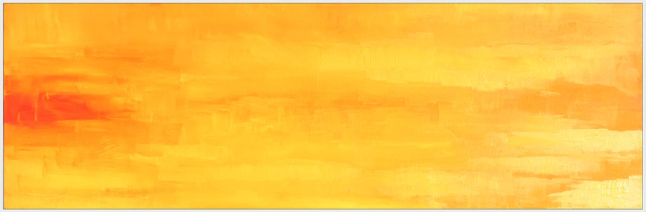 Yellow Ocean, 30x90 cm, Ölfarbe, Copyright by Martin Uebele   