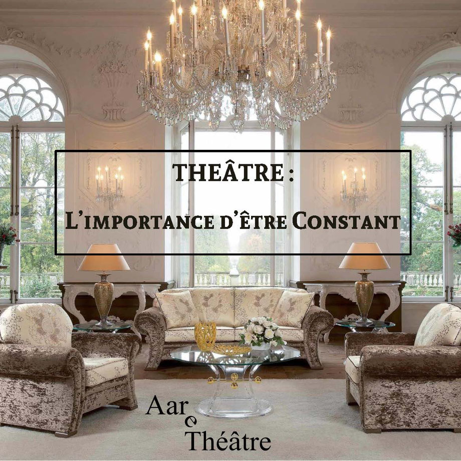 Photo: flyer  du spectacle "L'importance d'être constant" par AareThéâtre