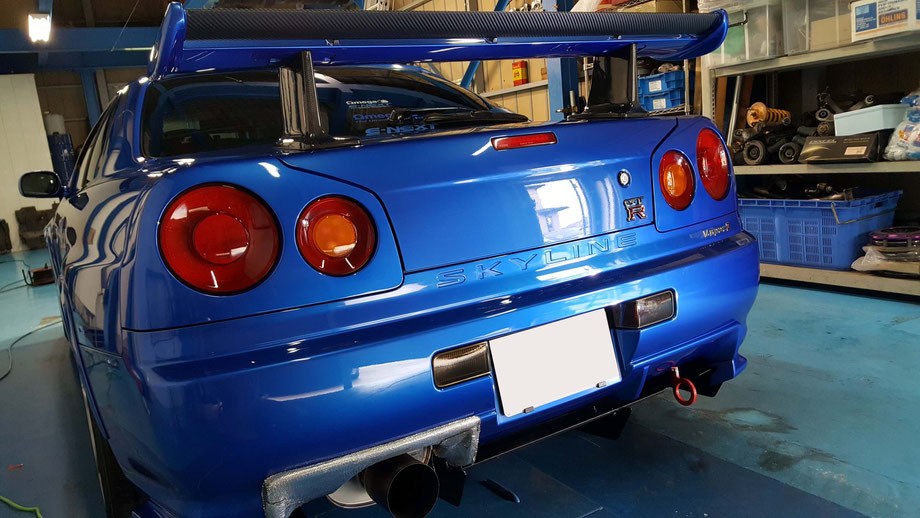 BNR34のコーティングメンテナンス完成 埼玉の車磨き専門店