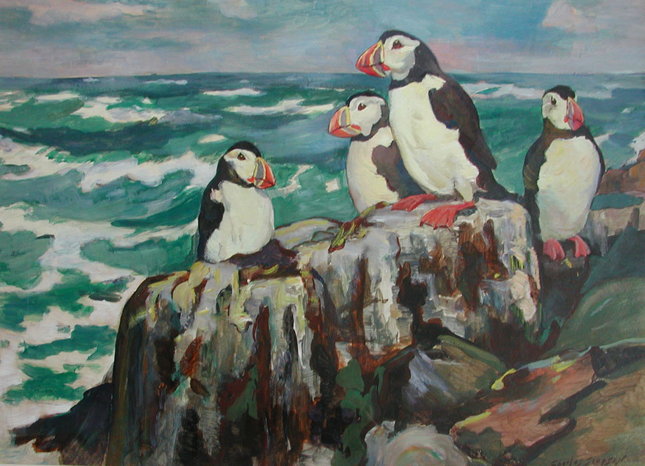 Charles Simpson  'Puffins'