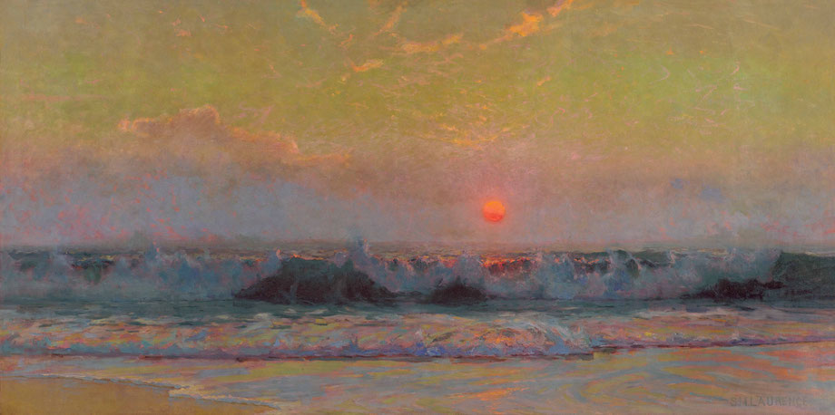 Sydney Laurence  'Setting Sun on the Cornish Coast'  (Southampton Art Gallery)