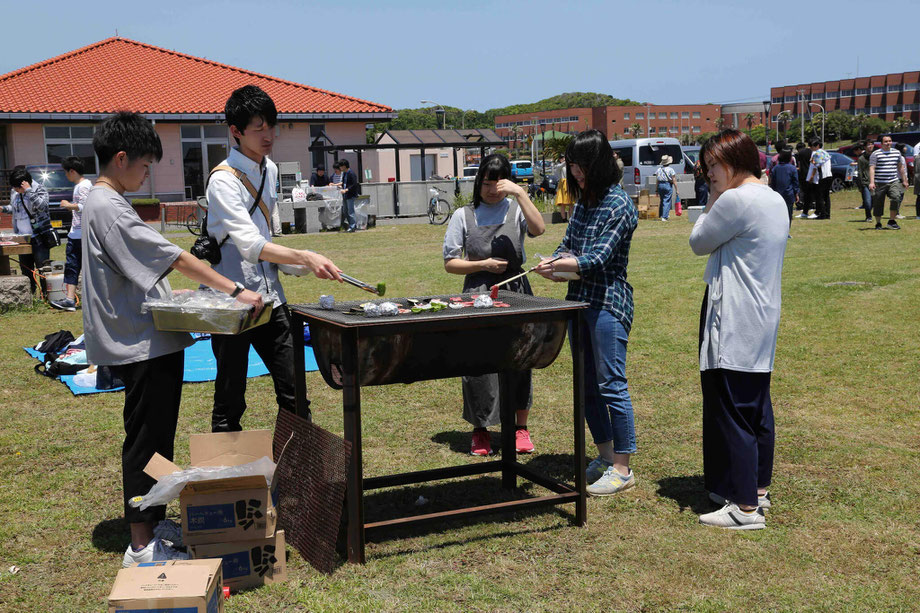 動物危機管理学科新入生歓迎BBQ