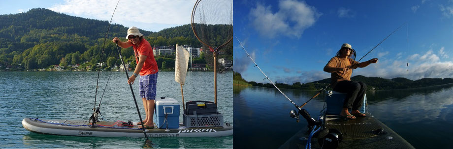 SUPfishing, SUP fishing österreich, SUP fishing Kärnten, Keutschacher See, Wörthersee, fish on sup,