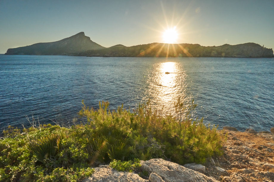 Fotospot Mallorca Punta Blanca beim Sonnuntergang fotografiert