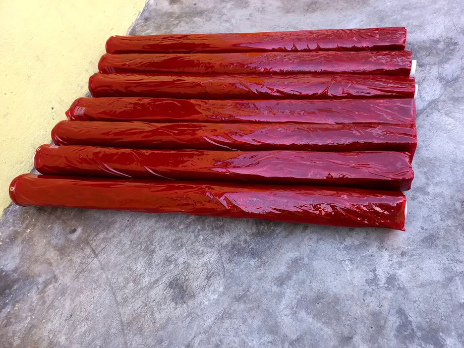 Rollo de Cortina para soldar - transparente - rojo - Antichispa