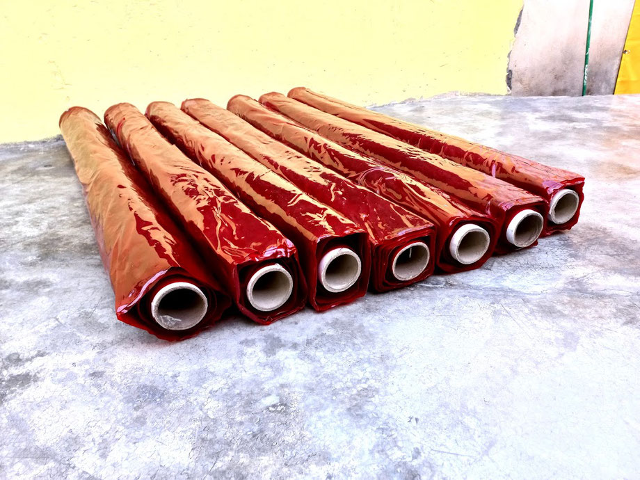 Rollo de Cortina para soldar - transparente - rojo - Antichispa - Entrega Inmediata - Envios a todo Mexico