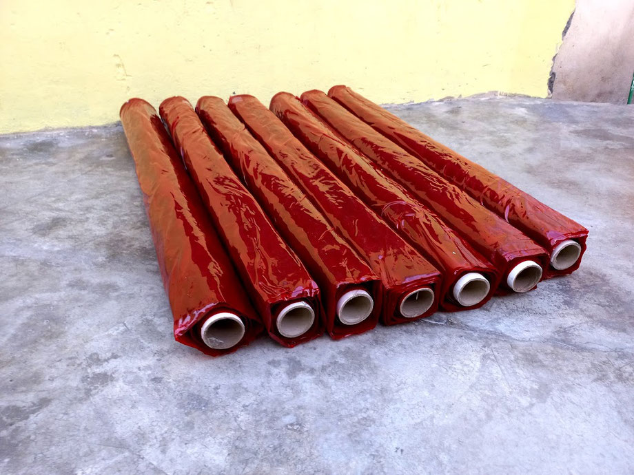 Rollo de Cortina para soldar - transparente - rojo - Antichispa - Entrega Inmediata - Envios a todo Mexico