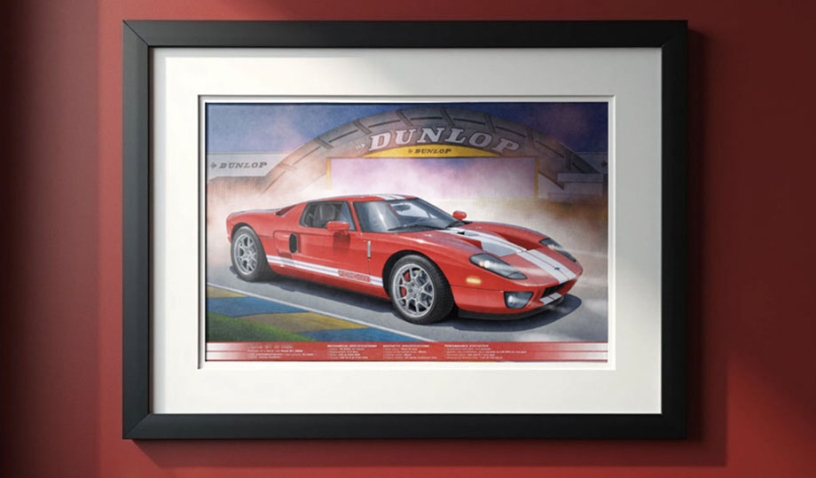 2005 Ford GT 16"X24" private commission