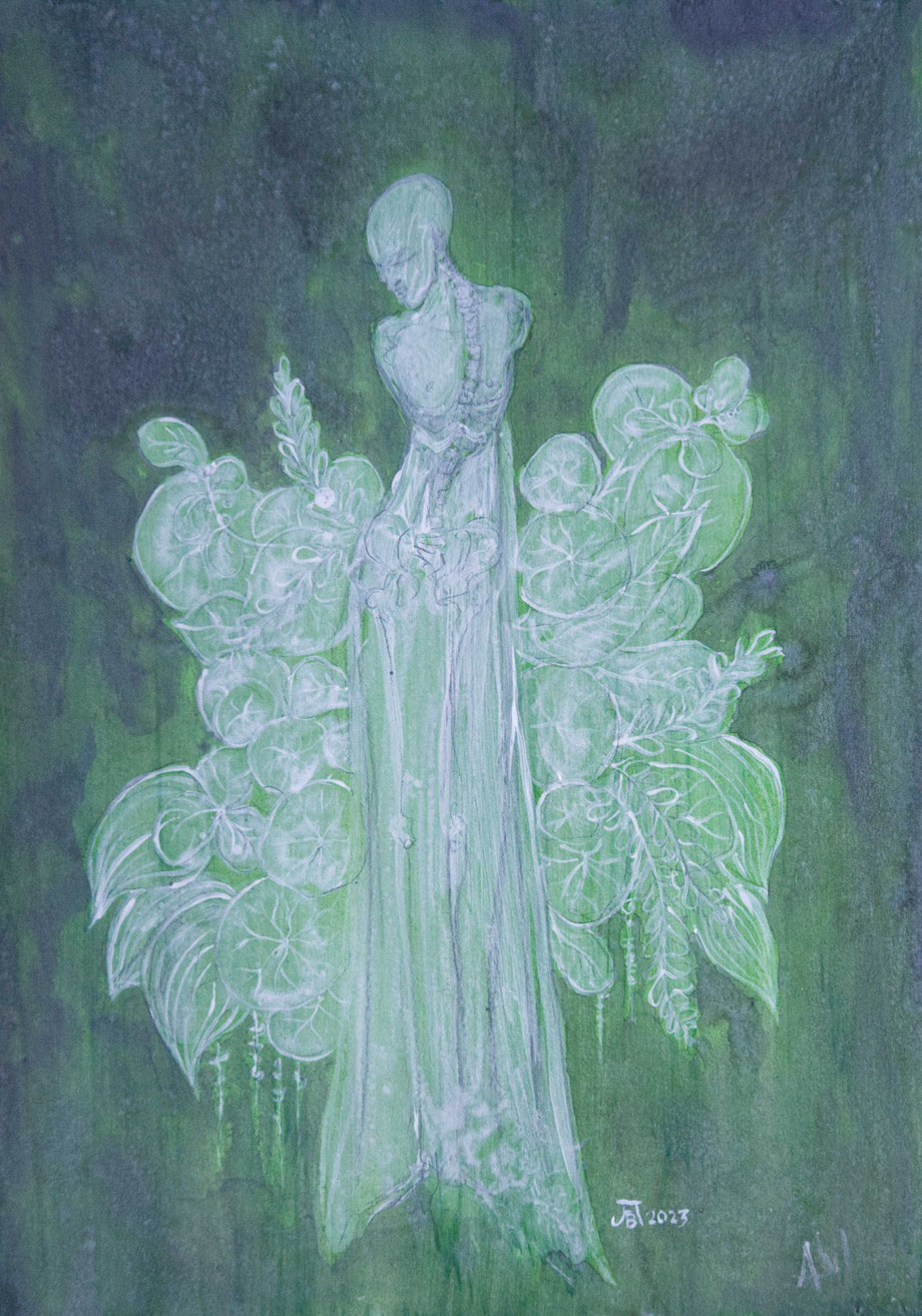 "Humility" 29,7x42cm , acrylic on carton