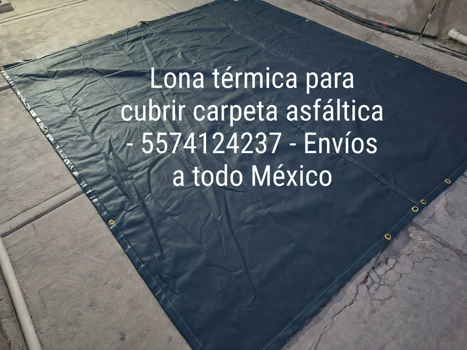 Lona para tapar mezcla asfáltica caliente de camión de volteo