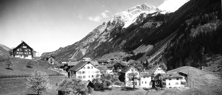 Blick vom Schulhaus gegen Norden, ca. 1930