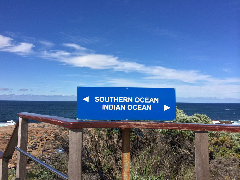 Im Cape Leeuwin kommen der Southern und der Indische Ozean zusammen