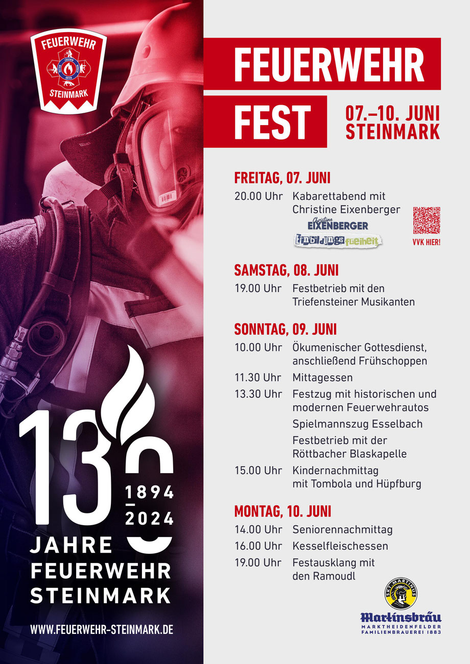 Feuerwehr, Jubiläumsfest, Christine Eixenberger, Rettungshundestaffel, Feuerwehrfest