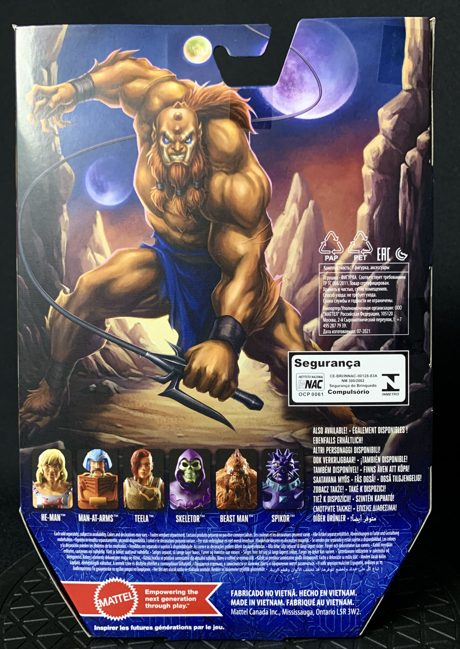 Beast Man Masters of the Universe: Revelation Masterverse 18cm Actionfigur 2021 Mattel Ovp