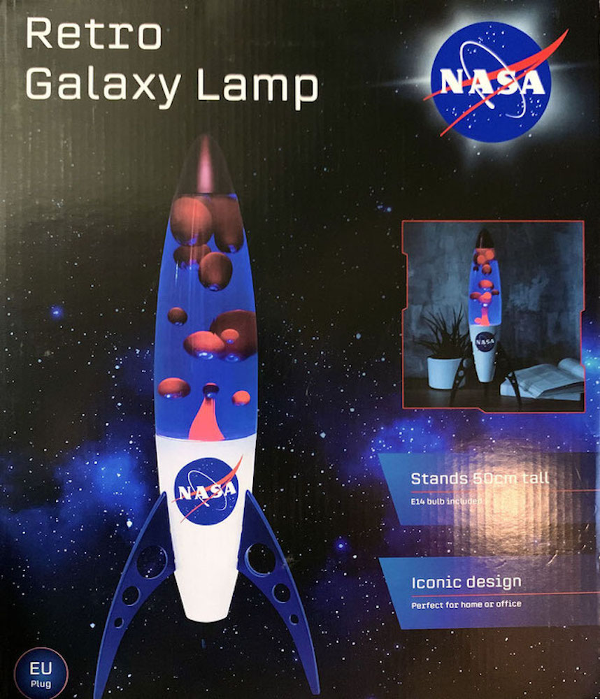 NASA Lavalampe Logo 50cm Retro Leuchte Thumps Up