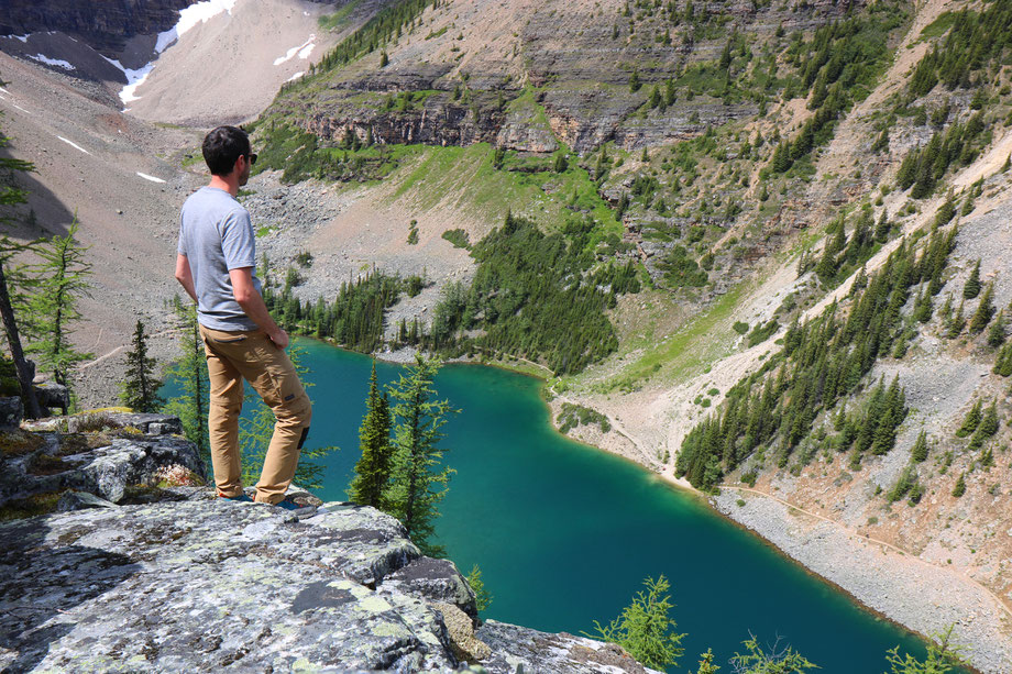 Big Beehive et vue sur le Lake Agnes dans le Banff National Park (Alberta - Canada)