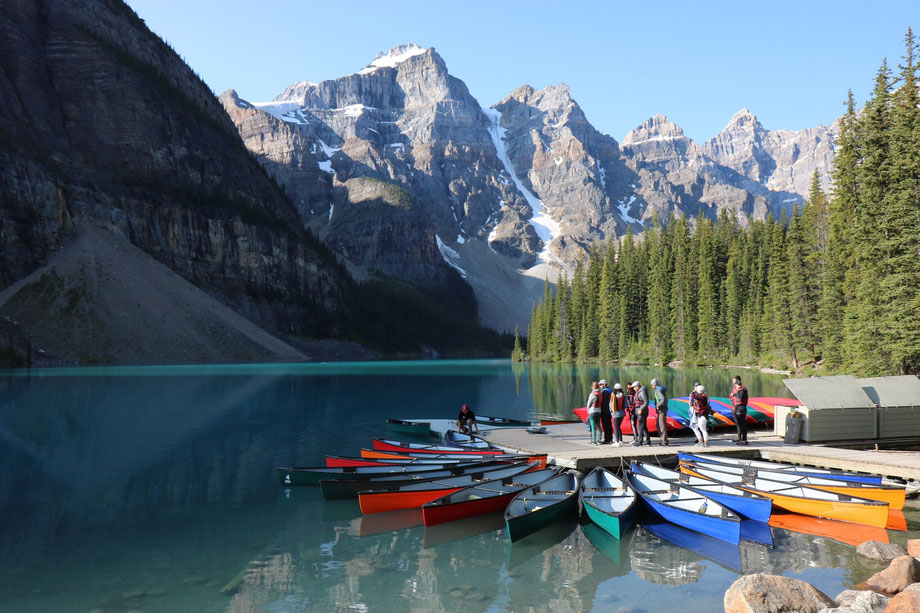 Moraine Lake dans le Banff National Park (Alberta - Canada)