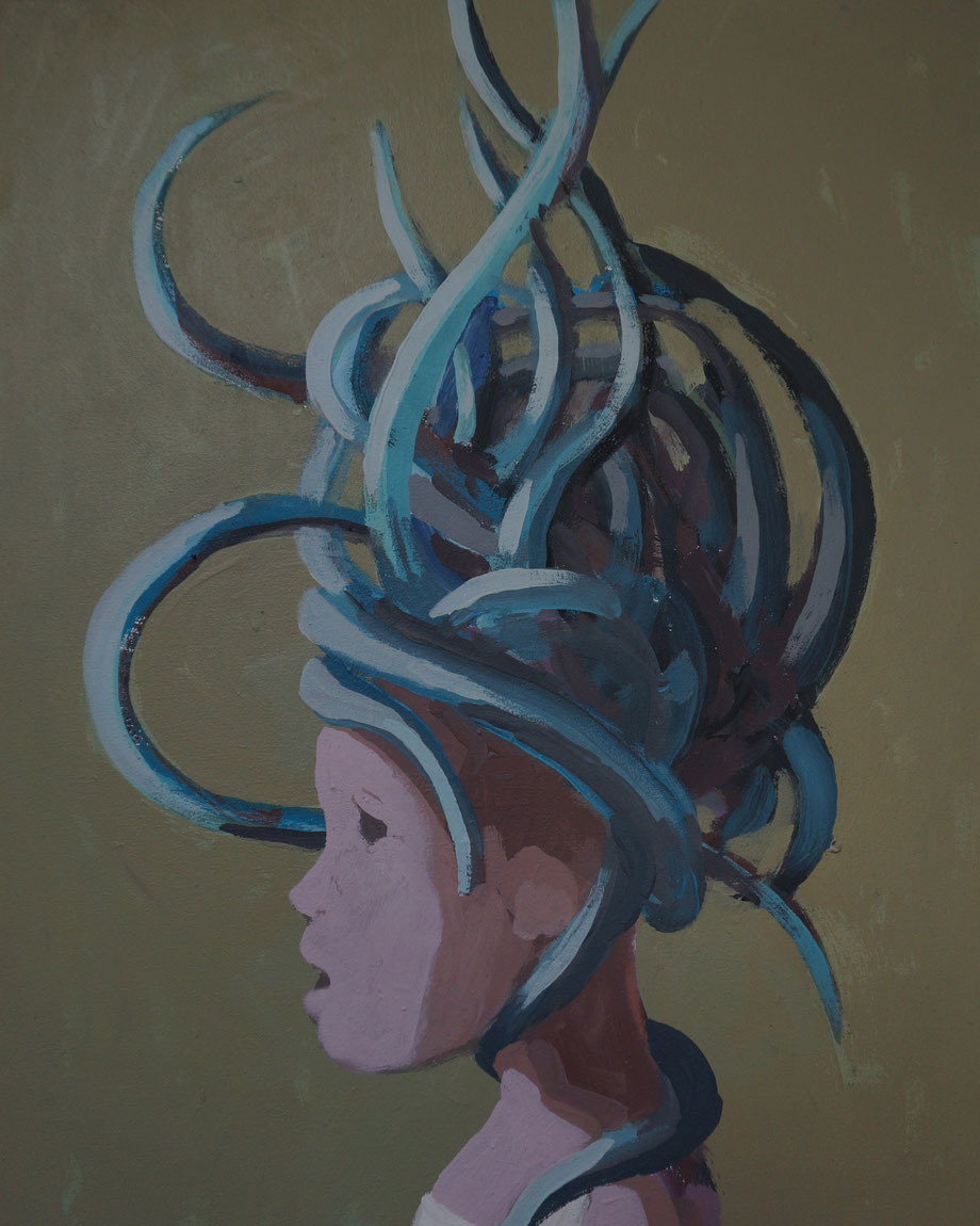 medusa - Acryl auf Leinwand, 50x40cm, 2014