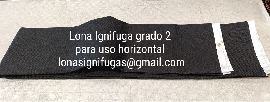 Lona Ignifuga grado 2 para uso horizontal - Entrega Inmediata