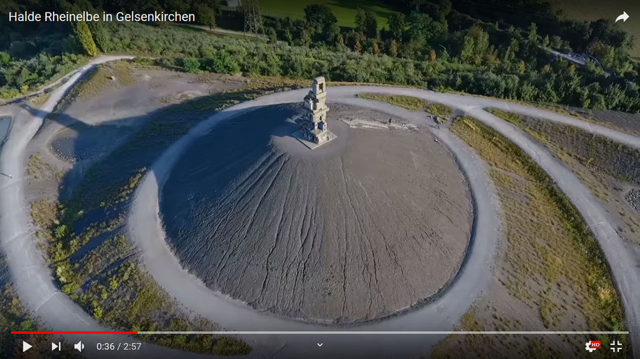 Video von der Halde Rheinelbe auf YouTube