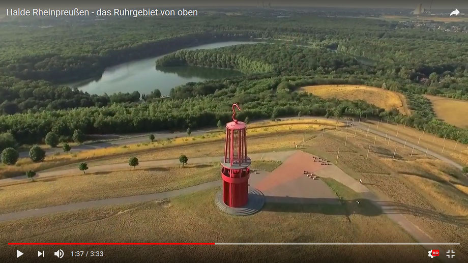 Video von der Halde Rheinpreussen auf YouTube