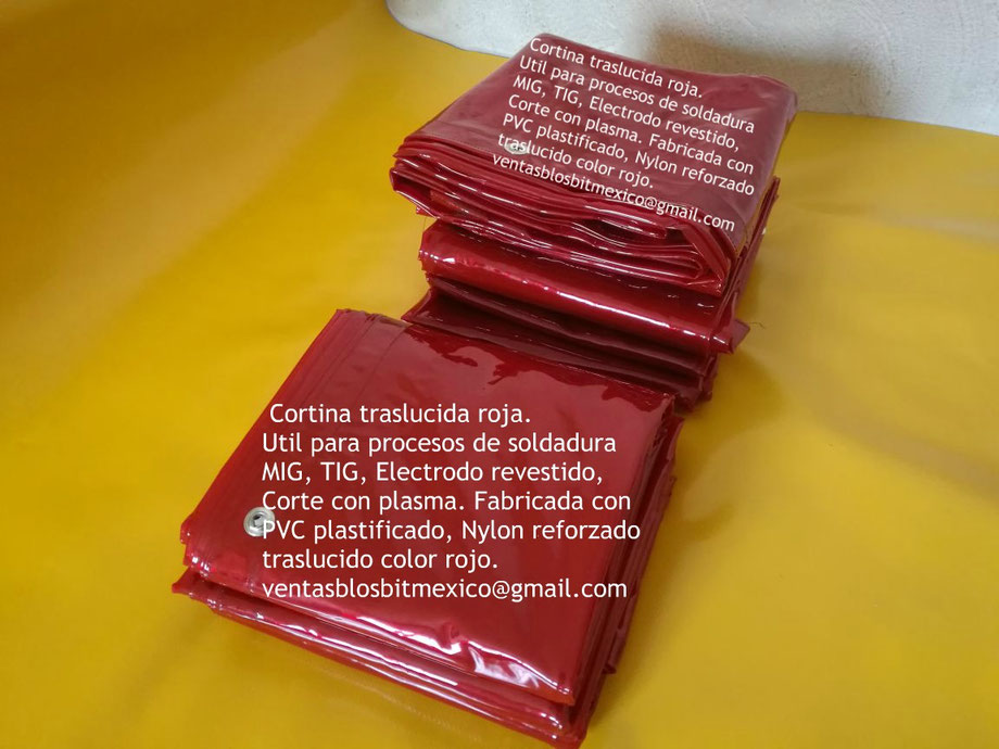CORTINAS DE REPUESTO PARA SOLDADURA. FABRICADAS A LA MEDIDA