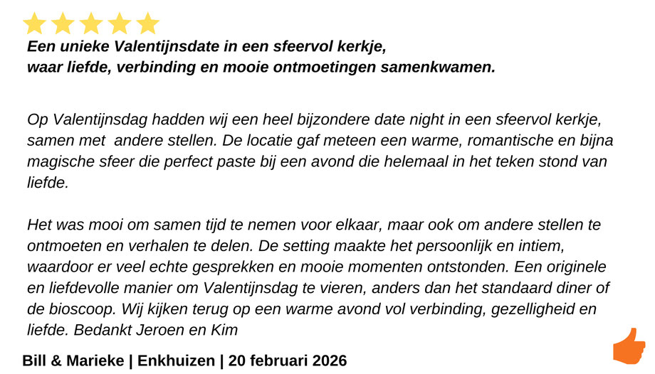 De perfecte Date night met verdieping en verbinding. Jeroen en Kim Kromwijk-Lub