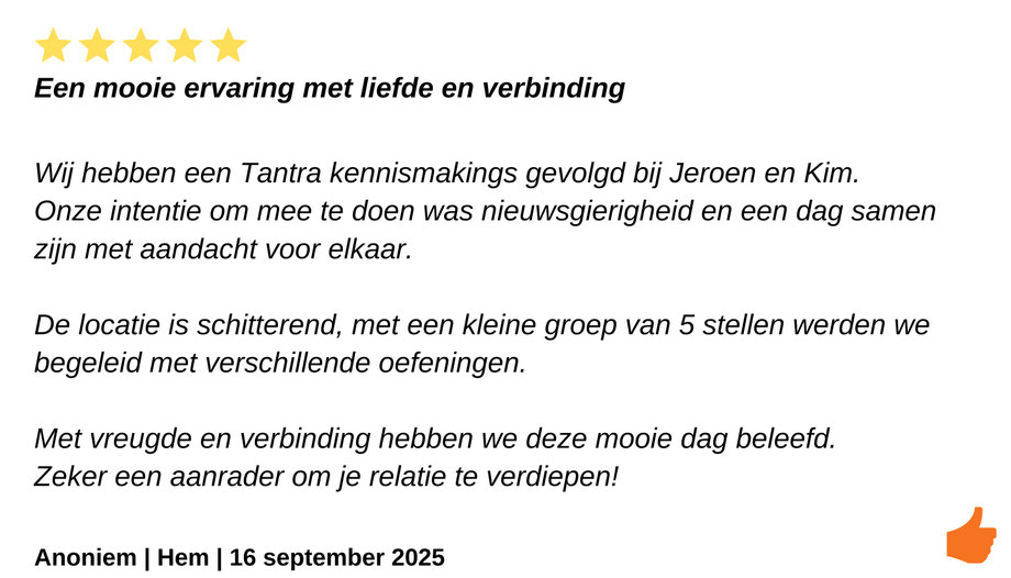 Tantra review. Tantra kennismaking. Ontdek tantra voor koppels
