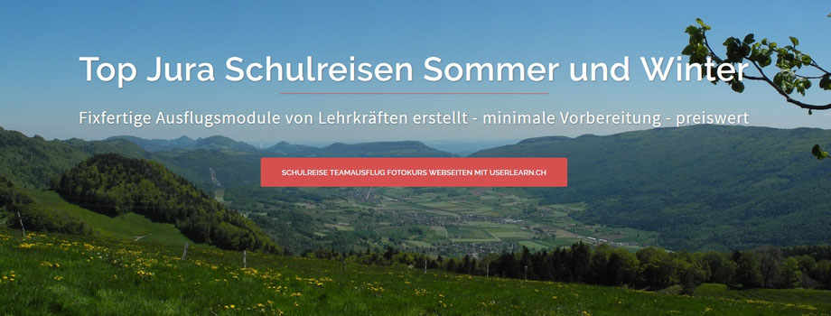Schulreise im Naturpark im Thal in Jura 