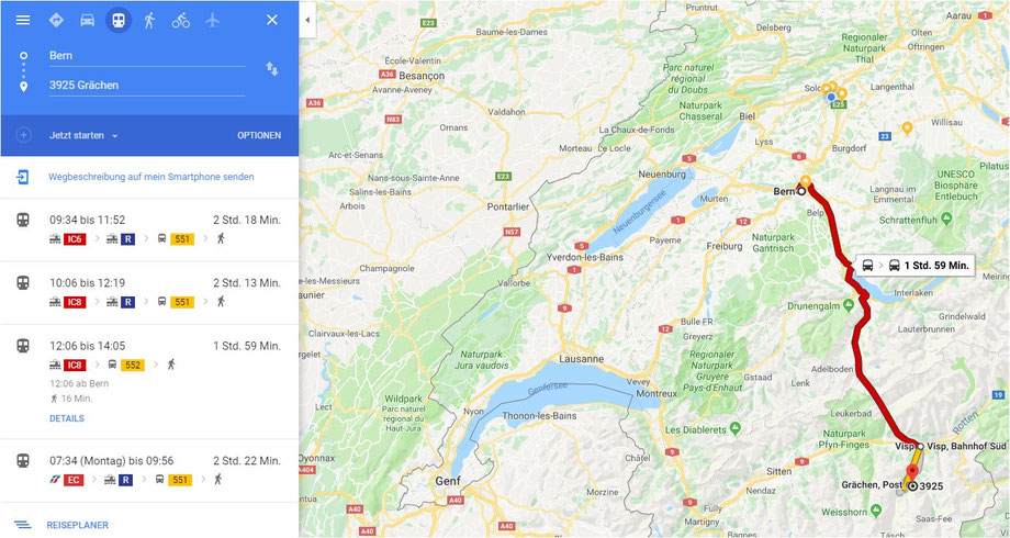Anfahrtsplan Grächen PDF
