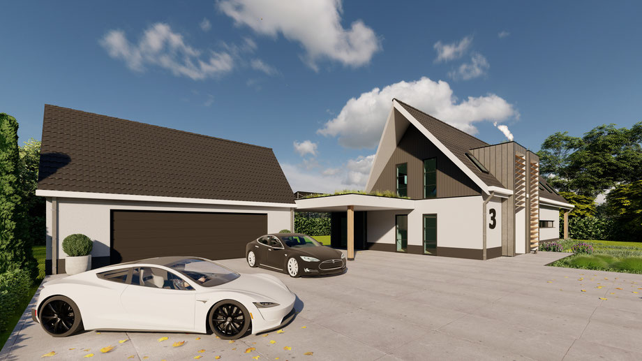 Ontwerp Luxe moderne villa in Baarland