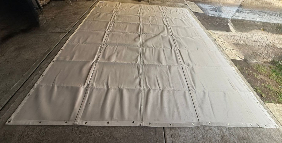 Lona Ignifuga para uso horizontal, resiste altas temperaturas