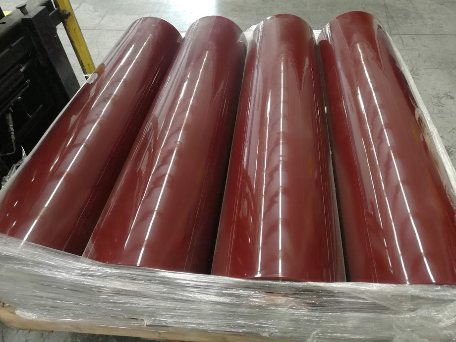 ROLLO DE CORTINA ROJA PARA SOLDAR