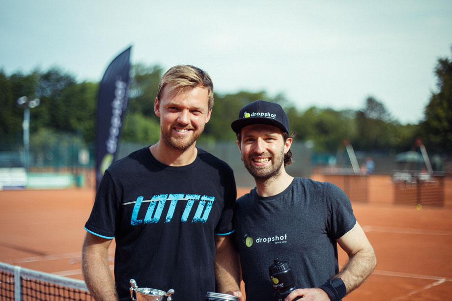 Grand Slam Sieger Kevin Krawietz (links) mit dropshot Erfinder Max Hofmann
