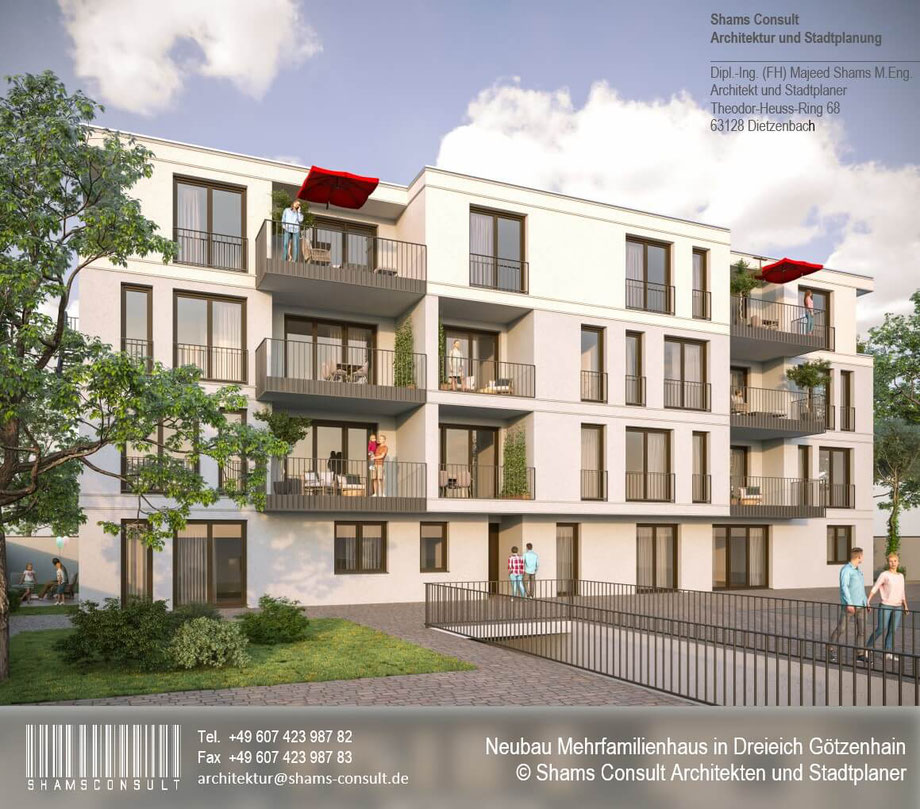 Neubau Mehrfamilienhaus in Dreieich Götzenhain 2021