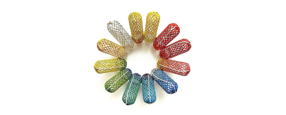 RAINBOW FLOWER, 2023,  ø 23 x 9,5 cm