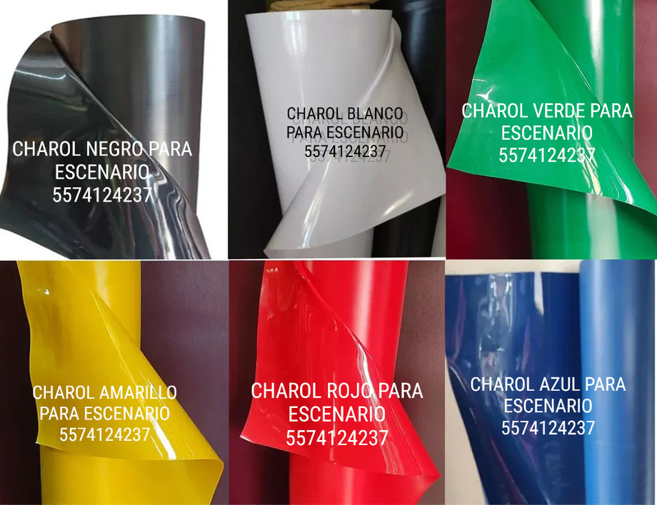 Charol para Escenario - Rollos de 1.40 metros de ancho x 50 metros de largo, calibre 8 - Entrega Inmediata - Envios a todo Mexico