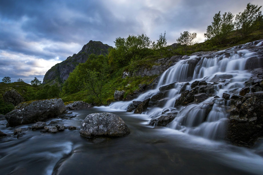 Der untere Teil des Wasserfalls.