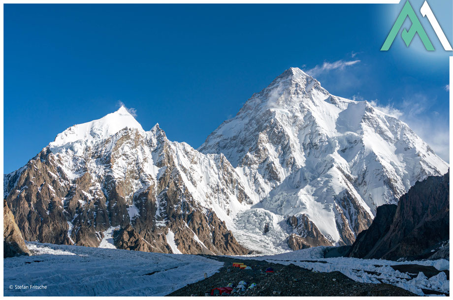 der Broad Peak 8.051m im Karakorum Gebirge in Pakistan