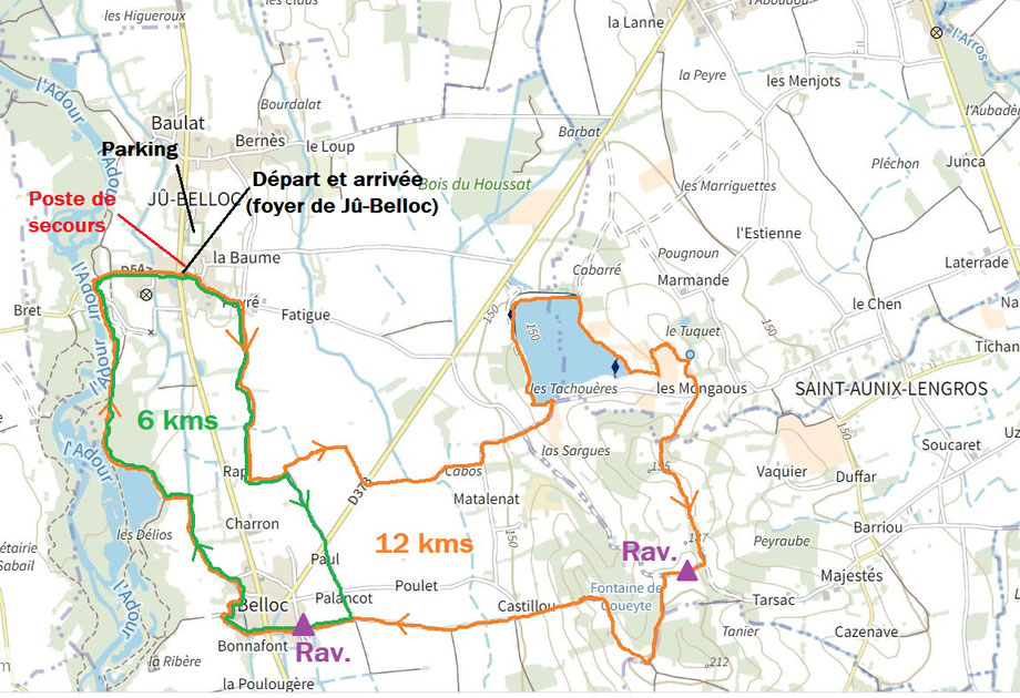 Parcours Gambadour course