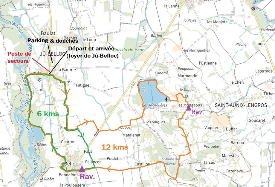 Parcours Gambadour course