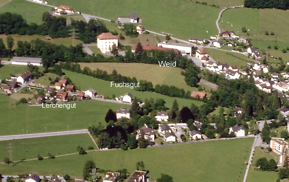 Weid, Fuchsgut, Lerchengut von den Ennetbergen aus, 2000