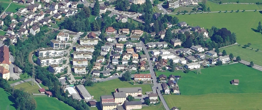 Lerchengut, Fuchsgut, Weid, Risi. Aufnahme vom 9.9.2020 vom Vorderglärnisch