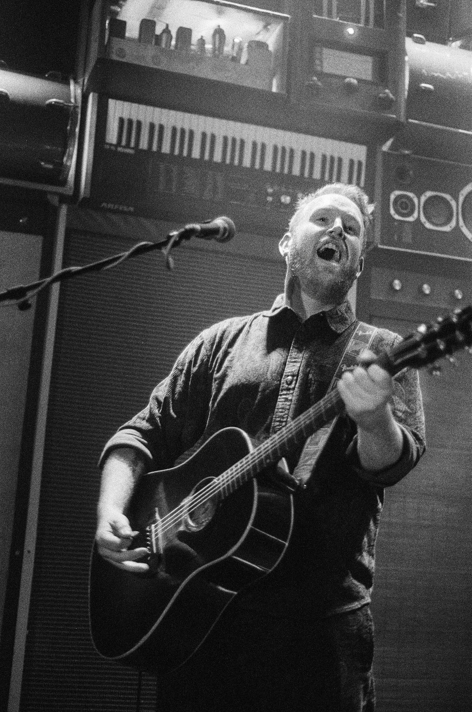 Gavin James live at the SuperSonic in Paris photographed on analog film by Vivien Liskovsky