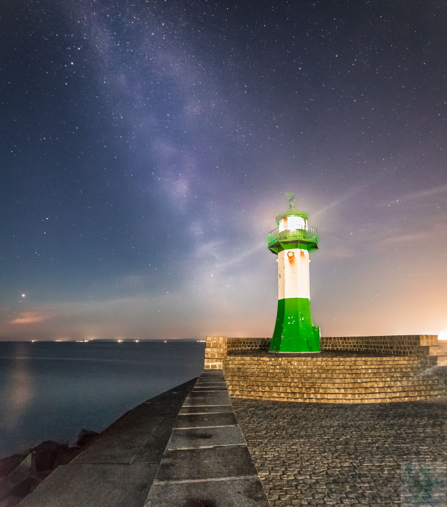 Sassnitz Leuchtfeuer Milchstrasse Mars