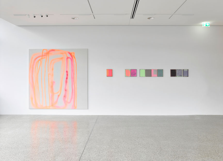 Ausstellungsansicht, Julia Brennacher - Spatial Encounters, Plattform 6020, Innsbruck, 2020.